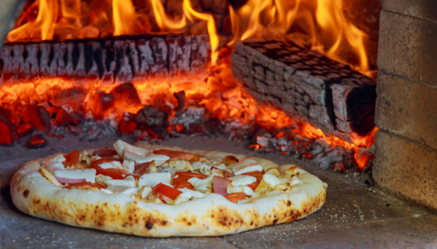 Halal pizza with fresh toppings